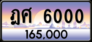 ทะเบียนรถ ฎศ 6000 ผลรวม 0