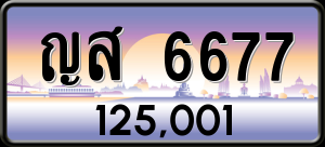 ทะเบียนรถ ญส 6677 ผลรวม 0